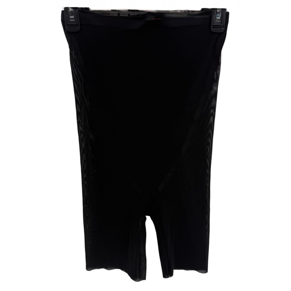 Spanx Black High Waist Haute Contour Shorts Women’s Size L Shapewear Slimming